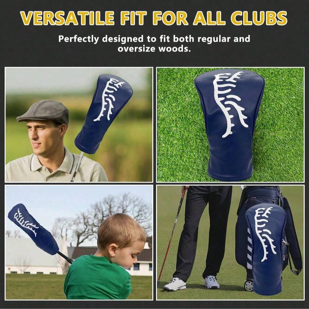 Blue Golf Club Head Cover: Durable, Golf Accessory Club Protector, Provides Best Protection For Golf Clubs