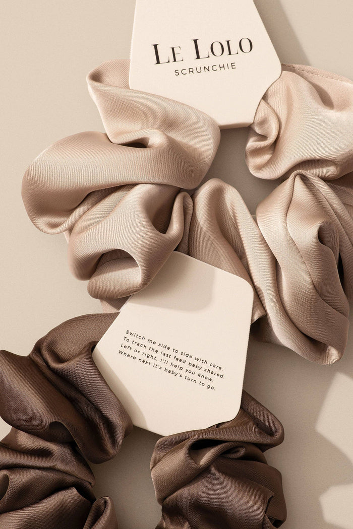 Breastfeeding Reminder Scrunchie, Brown