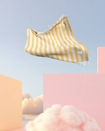 Candy Wrap Blanket - Ice Blue / Honey