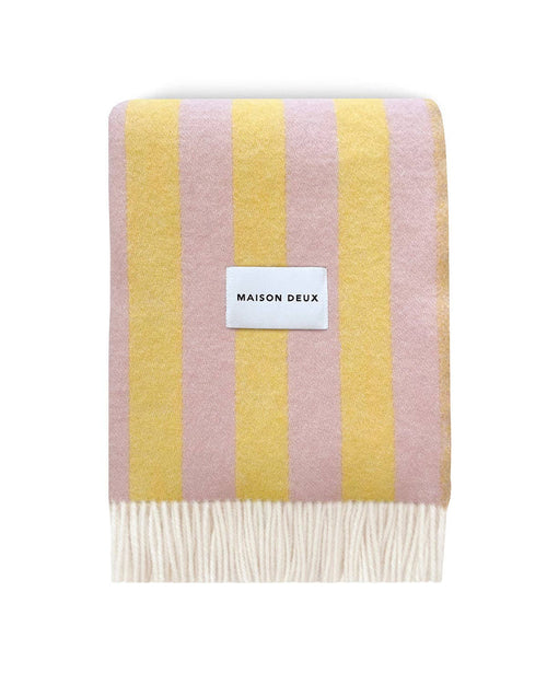 Candy Wrap Blanket - Pink / Yellow