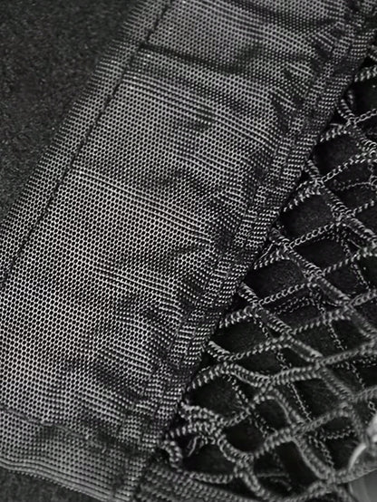 Car Trunk Hook And Loop Storage Net Bag, Elastic Polypropylene Mesh Organizer Bag, Self-Adhesive Car Rear Seat Cargo Net Storage Bag, Universal Car Interior Trunk Storage Organizer Accessories