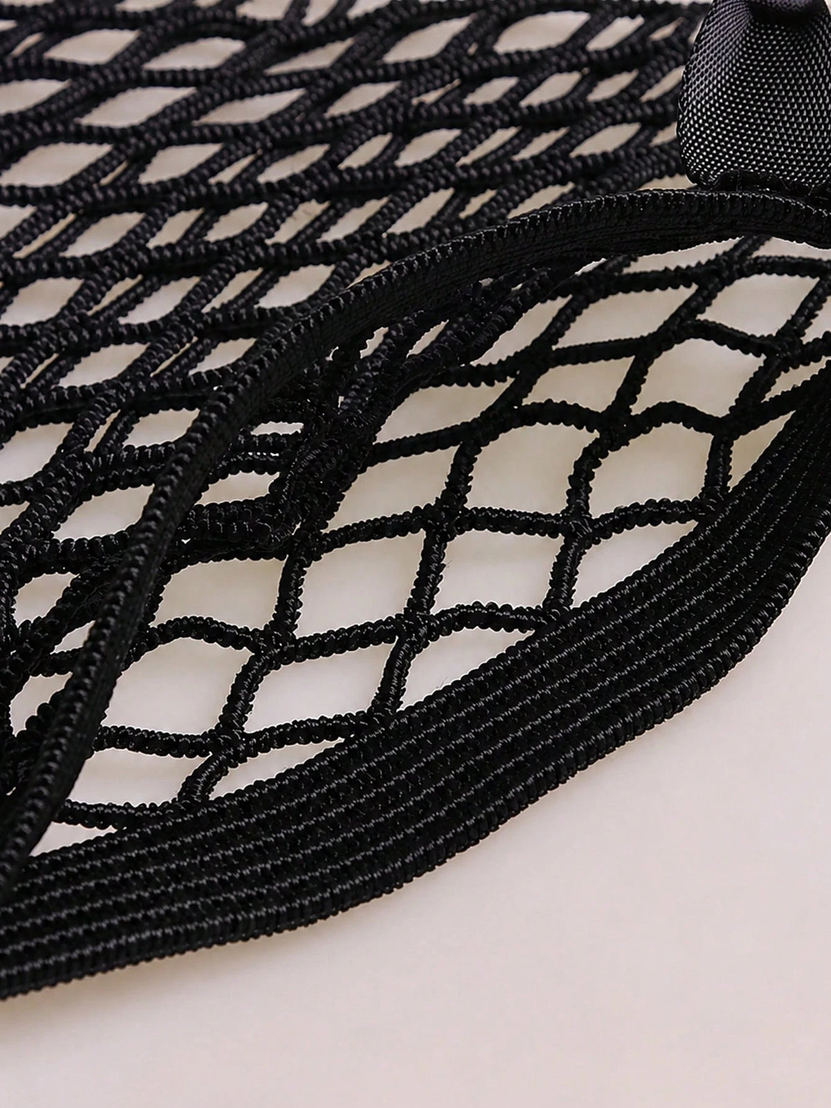 Car Trunk Hook And Loop Storage Net Bag, Elastic Polypropylene Mesh Organizer Bag, Self-Adhesive Car Rear Seat Cargo Net Storage Bag, Universal Car Interior Trunk Storage Organizer Accessories