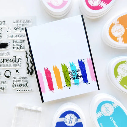 Catherine Pooler - Sentiments Stamp - Into Ink. Available at Embellish Away located in Bowmanville Ontario Canada. Example by brand ambassador.