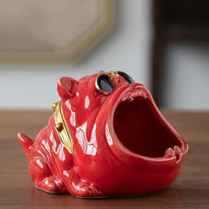 Gadget Gerbil 1Red Ceramic Bulldog Ashtray