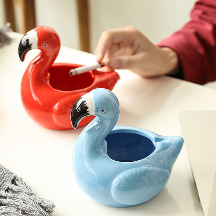 Gadget Gerbil Ceramic Flamingo Ashtray