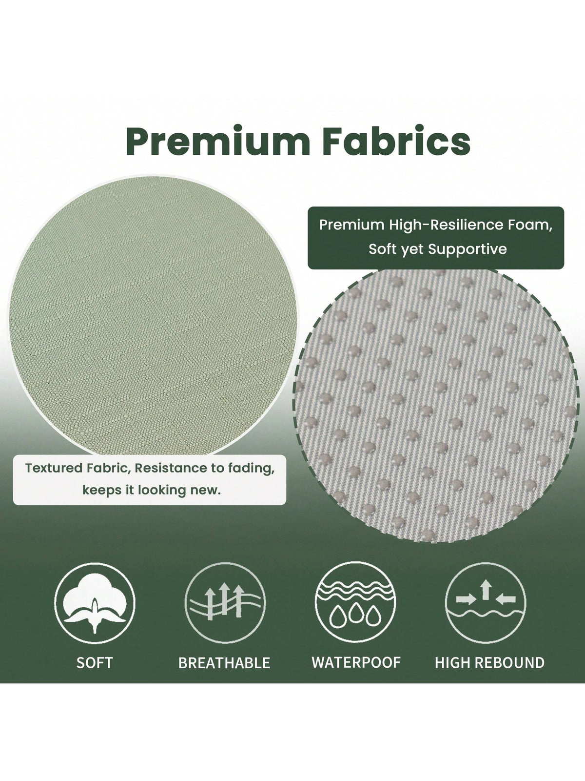 Chair Cushion With Ties For Dining Chairs, Non Slip Kitchen Chair Pad And Dining Seat Cushion With Machine Washable Cover, Sage Green,16"X16"X2"