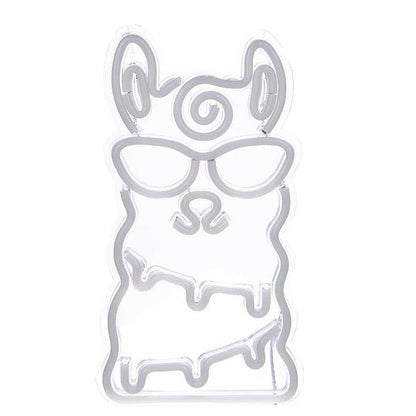 Gadget Gerbil Cool Alpaca Neon Light