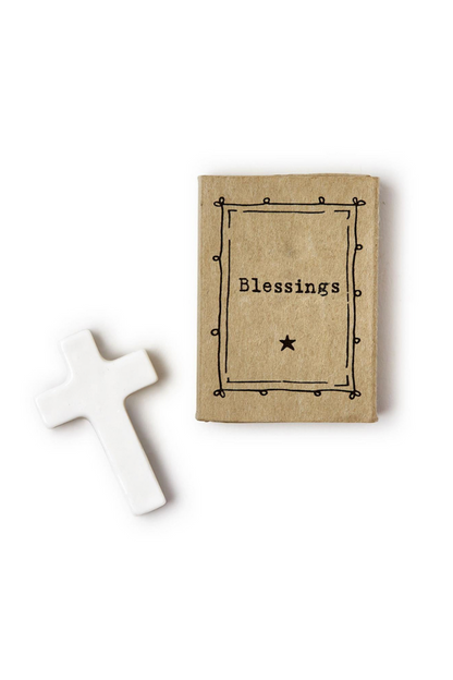 Cross Matchbox - Porcelain Keepsake