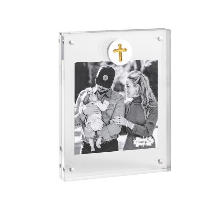 Cross Medallion Acrylic Frame