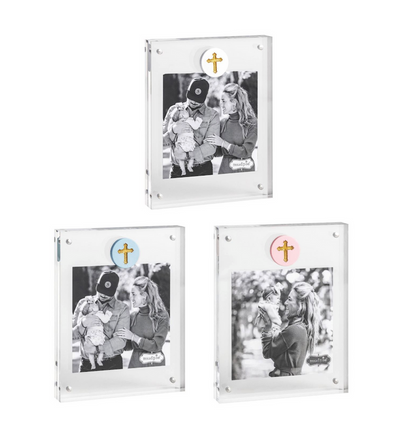 Cross Medallion Acrylic Frame