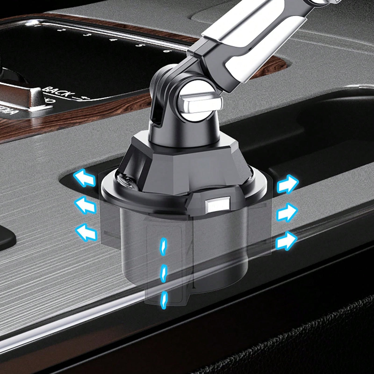 Cup Phone Tablet Mount For Car, Universal Adjustable Car Cup Phone Holder, Long Arm With 360°Rotation Cup Holder Phones Mount For Car, Compatible With Ipad And Smartphones(S258)