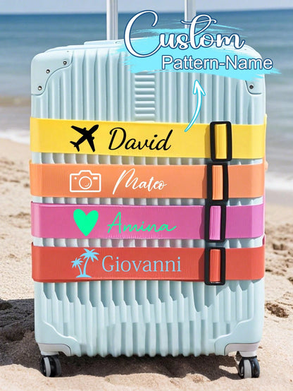 Customized Luggage Straps, Personalized Travel Belts, Passwordless Luggage Straps, Travel Gifts, Business Gifts, Gifts, Suitcases Travel Luggage, Bag Lover, Dopamine Brights, Customized Bag, Travel Es