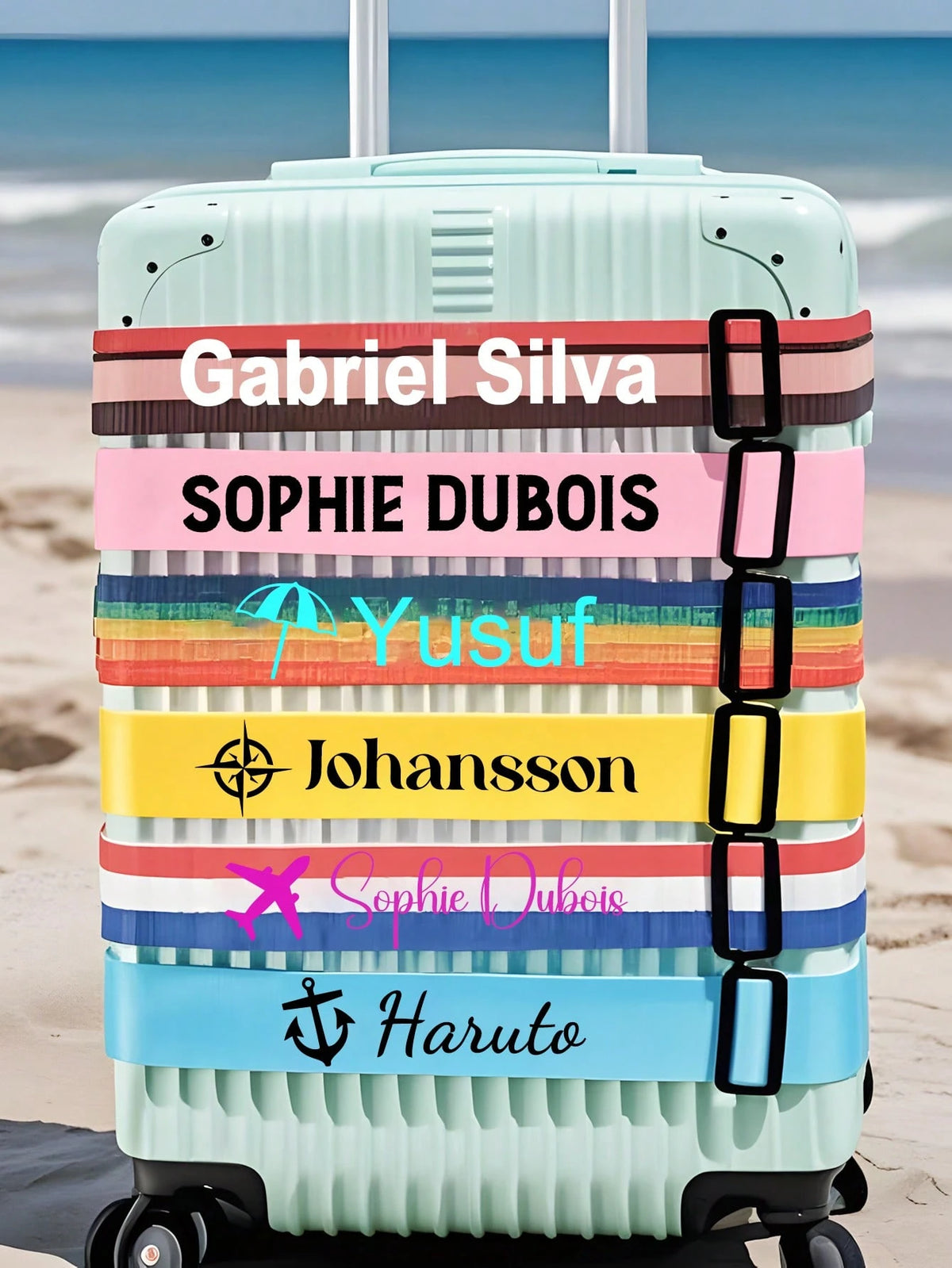 Customized Luggage Straps, Personalized Travel Belts, Passwordless Luggage Straps, Travel Gifts, Business Gifts, Gifts, Suitcases Travel Luggage, Bag Lover, Dopamine Brights, Customized Bag, Travel Es