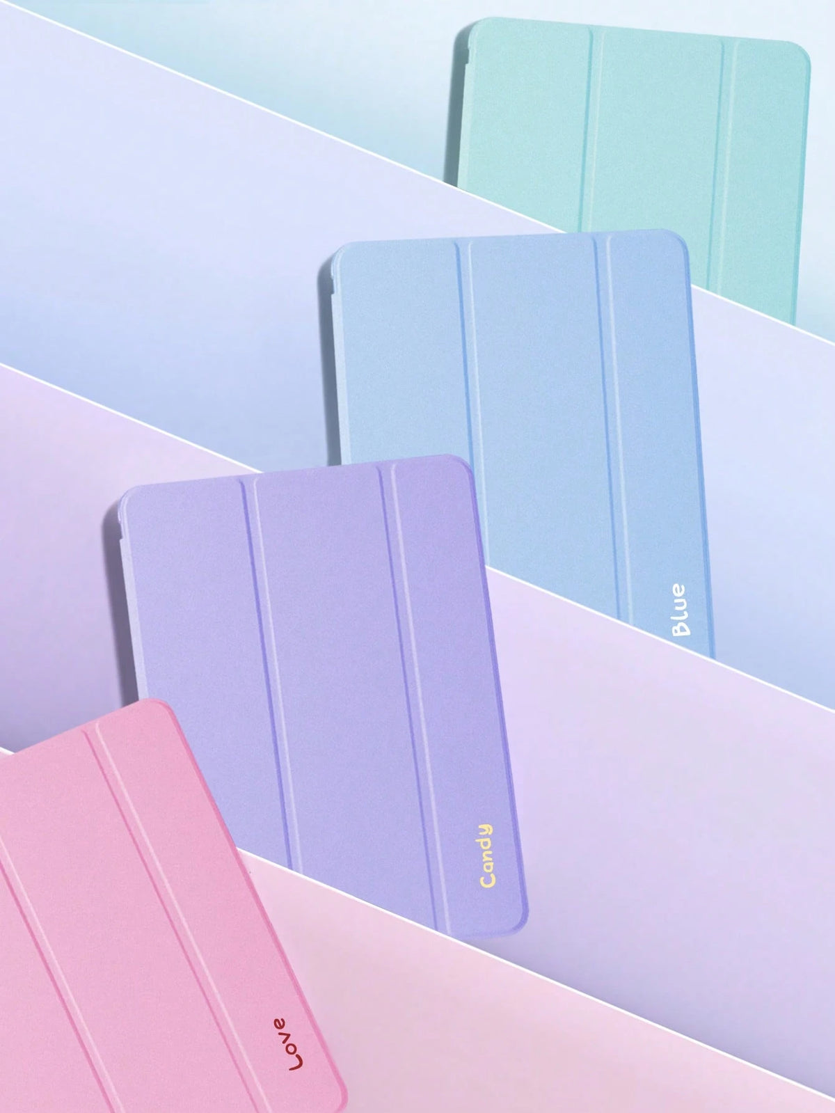 Customized Tablet Case With Pen Slot, Personalized Text Writing TPU Customizable 3-Fold Case, Compatible With Mini 4/5/6/7, Air 1/2/4/5, 9.7, 10.2, 10.5, 10.9, Pro 11-Inch, 10th Gen, Air 11-Inch (M2)