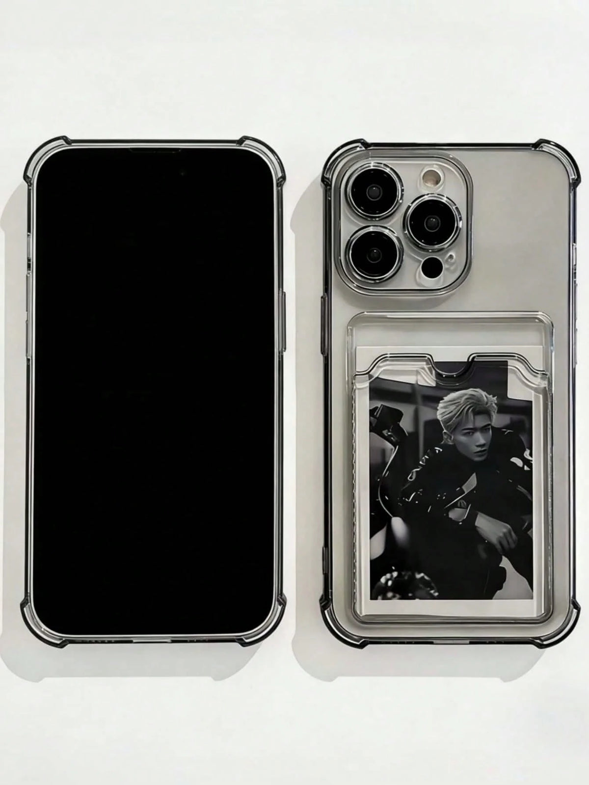 Daily Commute Essential, Durable Transparent TPU Phone Case With Built-In Card Slot, Suitable For Men And Women, Anti-Drop, Anti-Slip, Scratch-Resistant, Compatible With Apple 17/17 Air/17 Pro/17 Pro