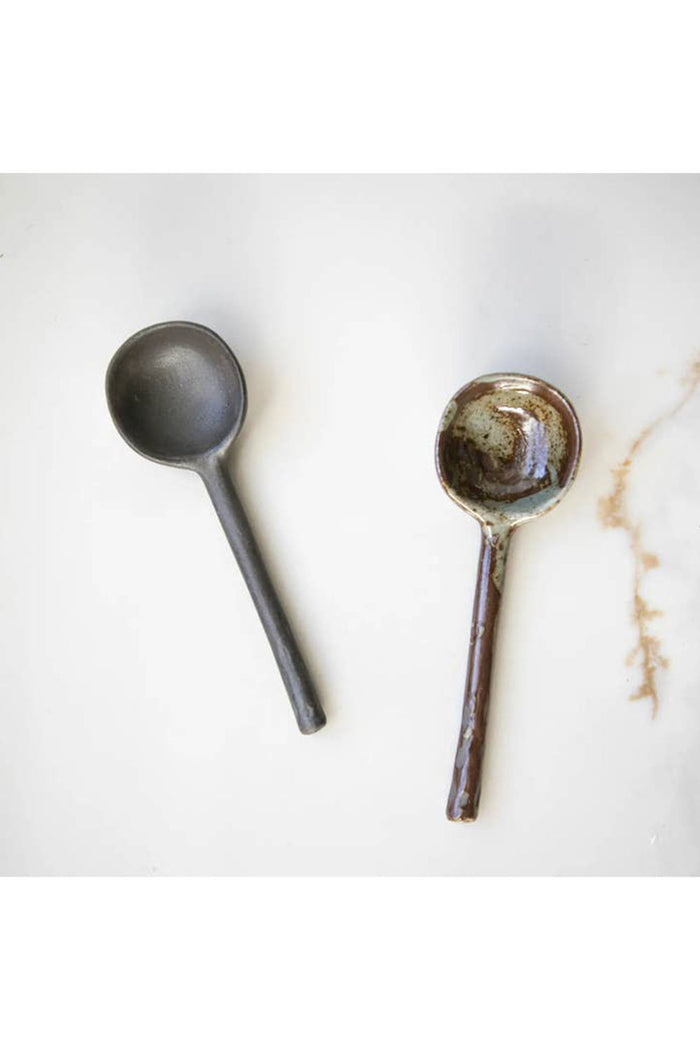 Dark Ceramic Spoon