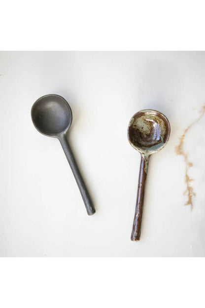 Dark Ceramic Spoon