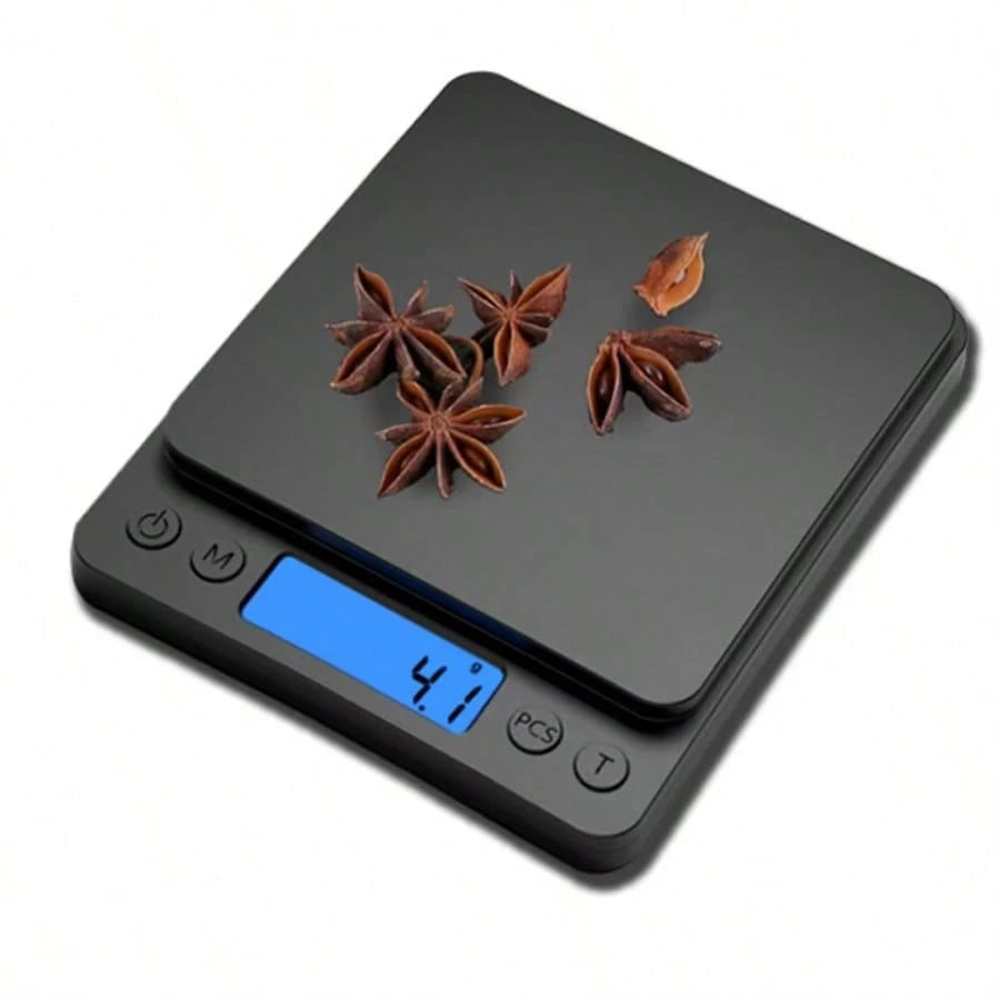 Digital Food Kitchen Scale Upgrade, 3000g High Precision Mini Pocket Scale, Grams And Ounces Units, For Cooking, Baking, Jewelry, Tare Function, 2 Trays, LCD Display
