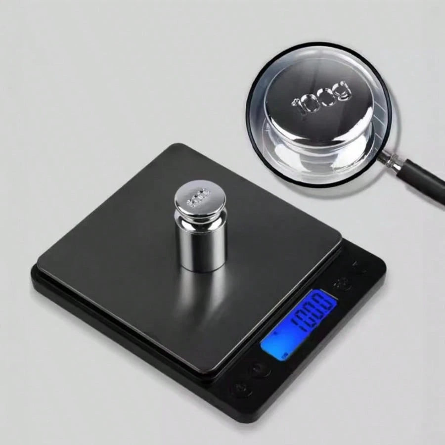 Digital Food Kitchen Scale Upgrade, 3000g High Precision Mini Pocket Scale, Grams And Ounces Units, For Cooking, Baking, Jewelry, Tare Function, 2 Trays, LCD Display