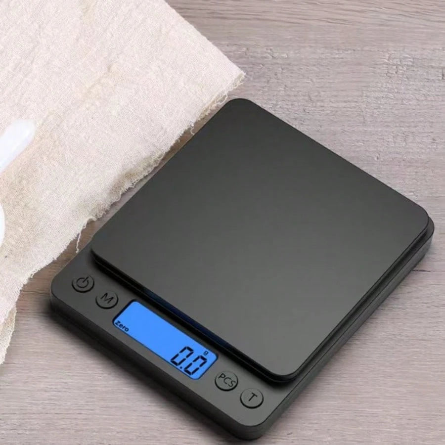 Digital Food Kitchen Scale Upgrade, 3000g High Precision Mini Pocket Scale, Grams And Ounces Units, For Cooking, Baking, Jewelry, Tare Function, 2 Trays, LCD Display