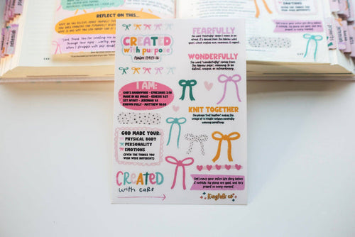 "Fearfully & Wonderfully Made" Sticker Sheet