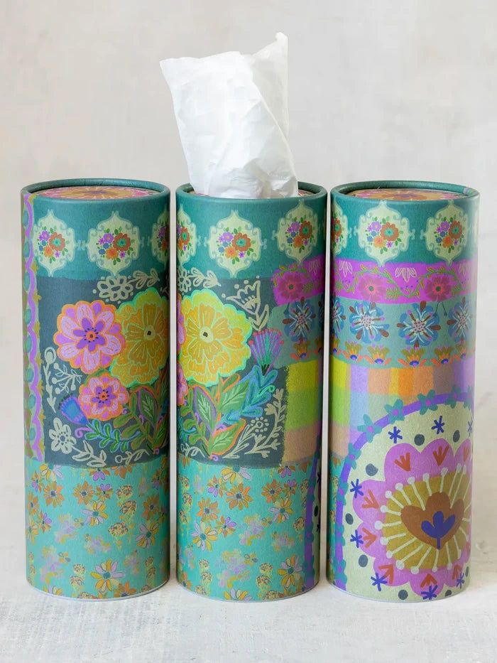 Floral Patchwork Car Tissues - Pks of 3