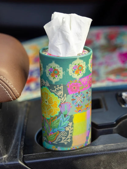 Floral Patchwork Car Tissues - Pks of 3