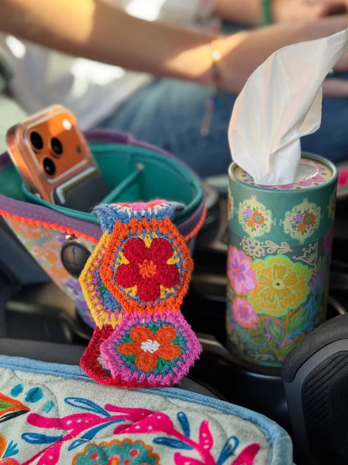 Floral Patchwork Car Tissues - Pks of 3