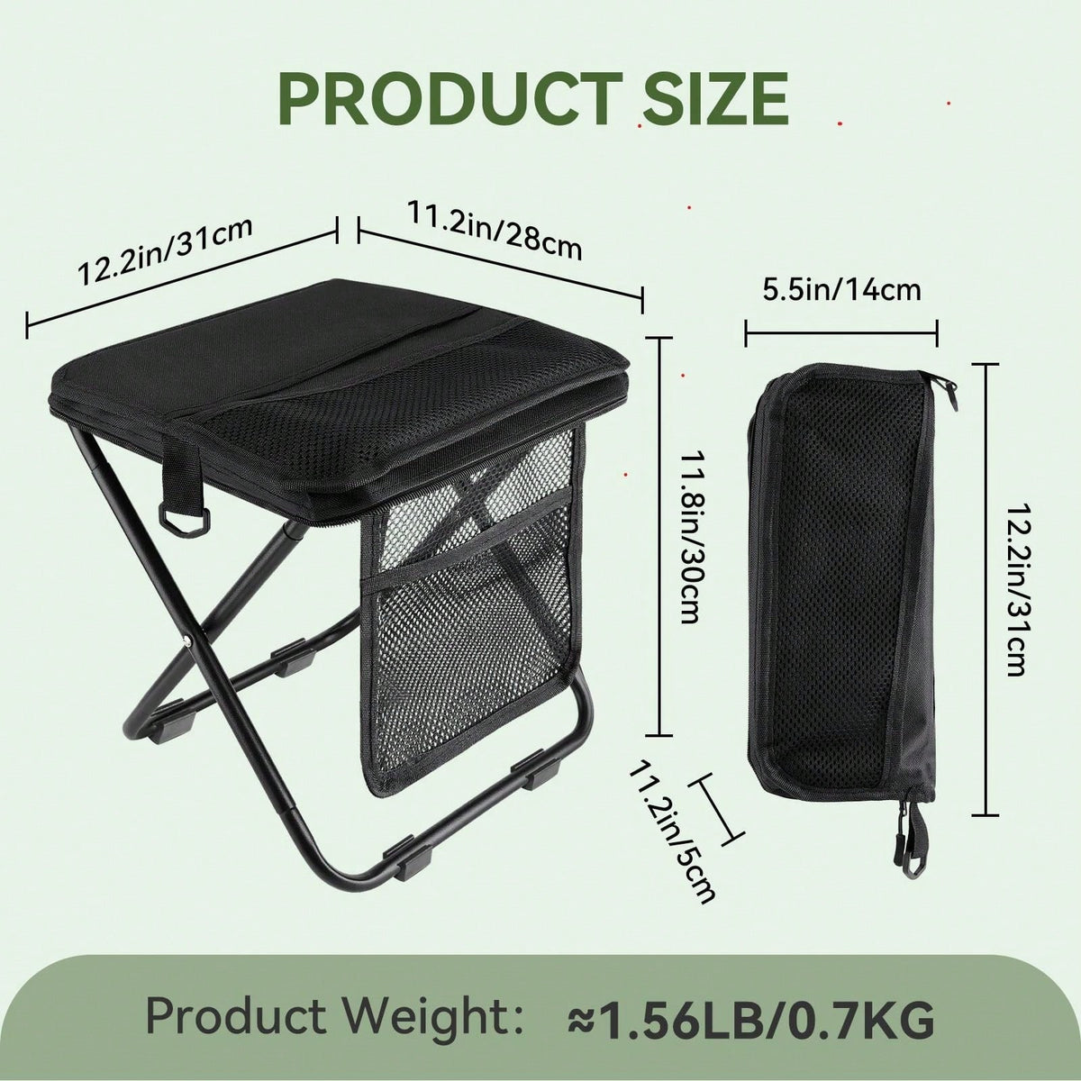 Foldable, Portable Mobile Chair, Suitable For Outdoor Use, Subway/Bus Use, Sturdy And Durable, Very Easy To Use.