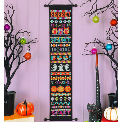 Ghastly Greetings Cross Stitch Pattern-Stitched Modern
