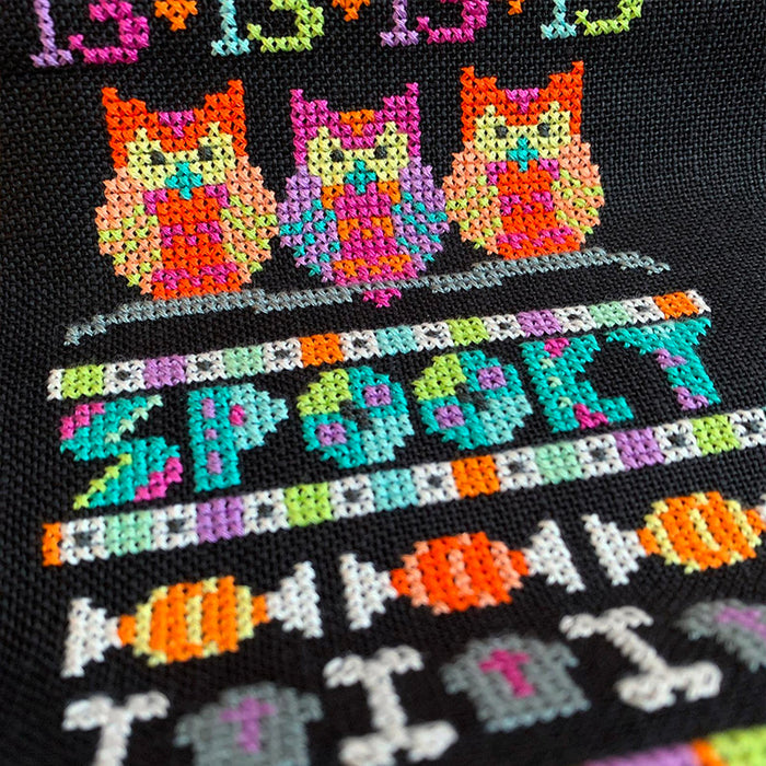 Ghastly Greetings Cross Stitch Pattern-Stitched Modern