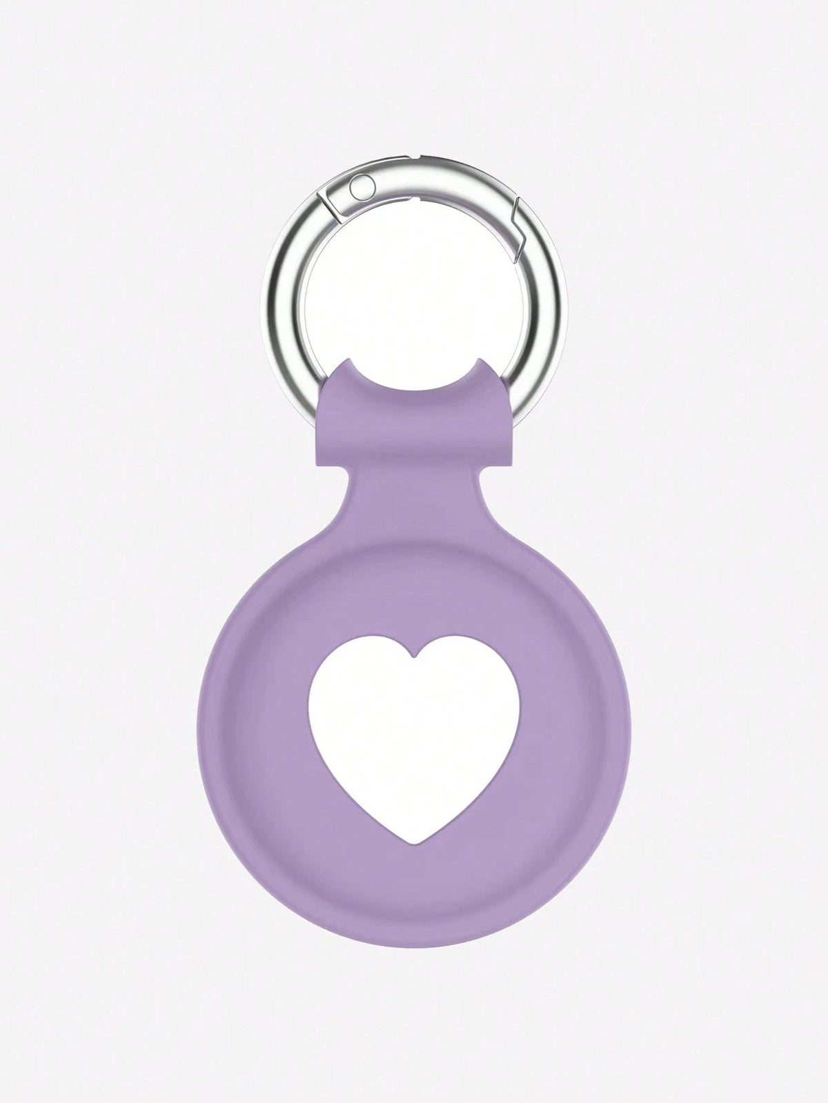 Heart Shaped Protective Silicone Cover With Anti-Lost Tracker And Soft Shell Compatible With Apple Airtag (Airtag Not Included)