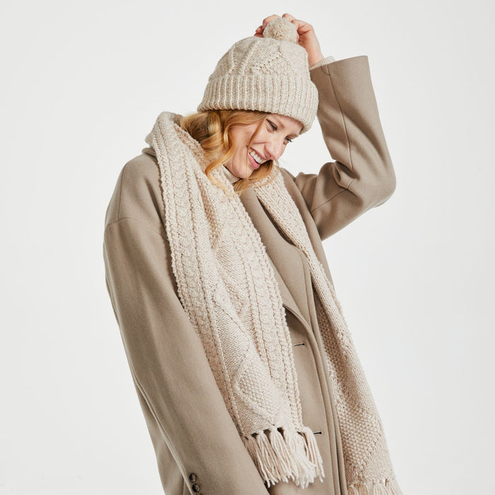 Kinard Aran Natural Ski Hat