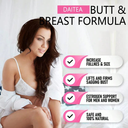 Ladies' Hip And Chest Formula- Creatine Monohydrate, Pueraria Powder- Supports Concentration And Energy-120 Soft Capsules