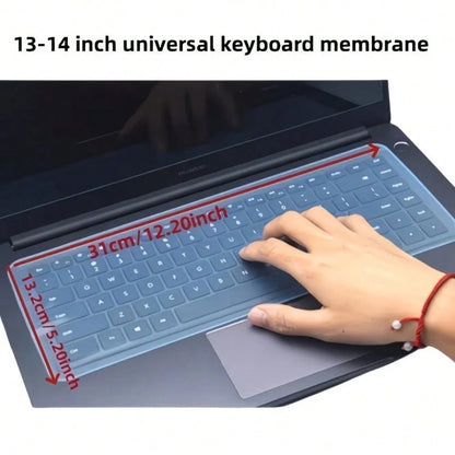 Laptop Keyboard Protective Film Silicone Pad, Universal Laptop Keyboard Dust Cover, Silicone Waterproof And Durable, Universal 12-14 Inch Protective Cover, Suitable For Work, Study And Daily Use, Offi