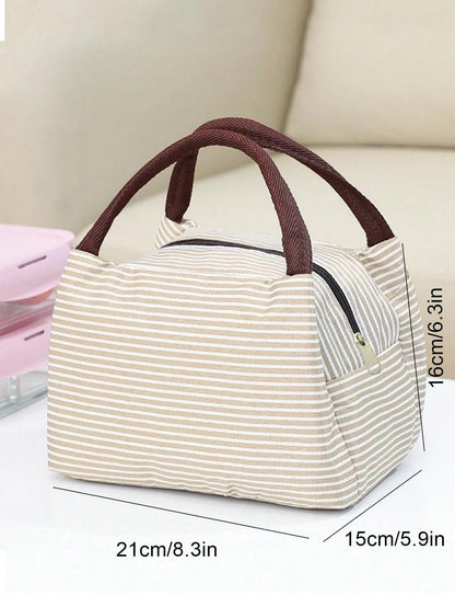 Large Capacity Double Layer Crossbody Lunch Bag, Insulated Picnic Food & Beverage Bag, Outdoor Ice Bag, Travel Storage Bag, Student Storage Bag, Teacher Storage Bag, Classroom Bag, Classroom Storage B