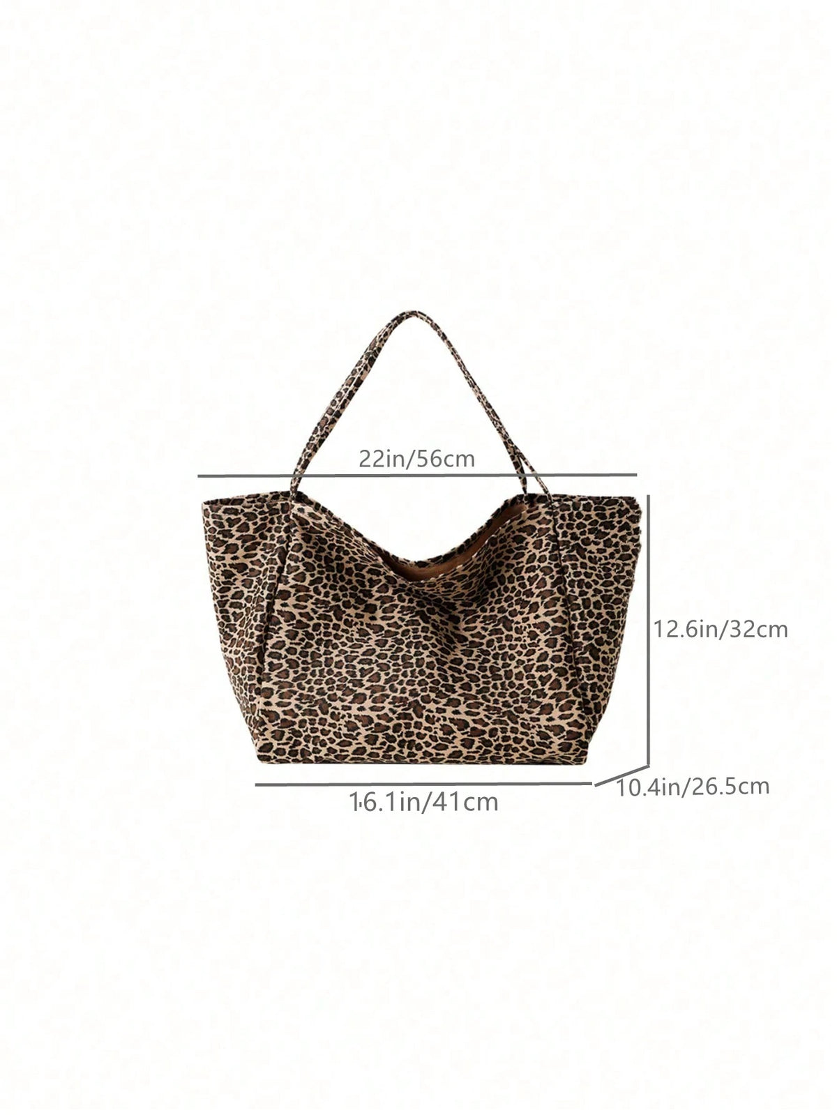 Large Capacity Leopard Print Tote Bag, Suitable For Middle/High School Students, College Students, And Adults For School, Work, Travel And Leisure, Fashion Leopard Print Bag, Fall Winter Fashionable C