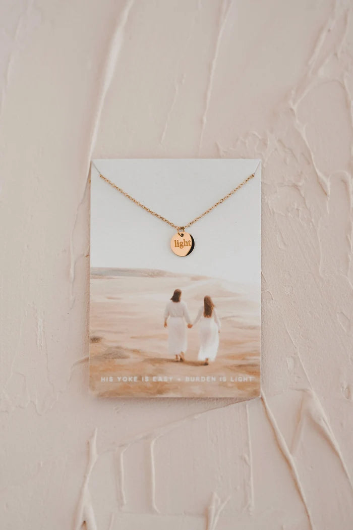 Light Disc Necklace
