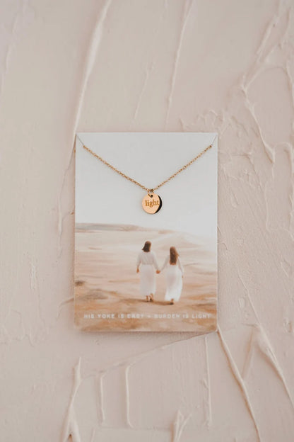 Light Disc Necklace