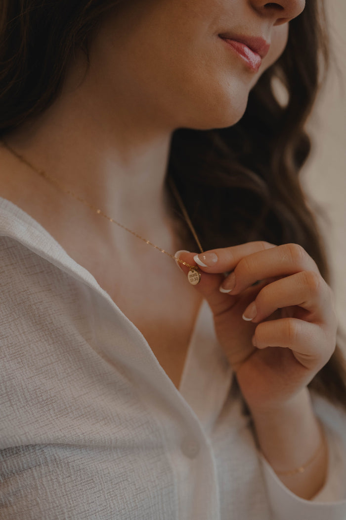 Light Disc Necklace
