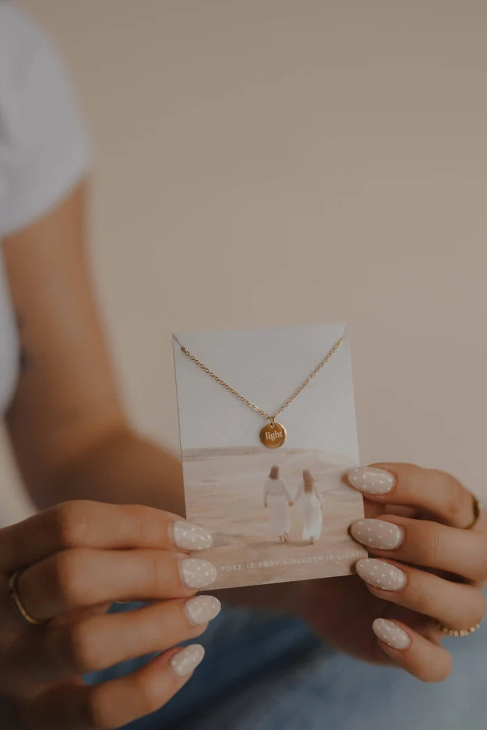 Light Disc Necklace
