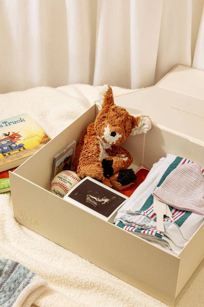 Linen Baby Keepsake Box