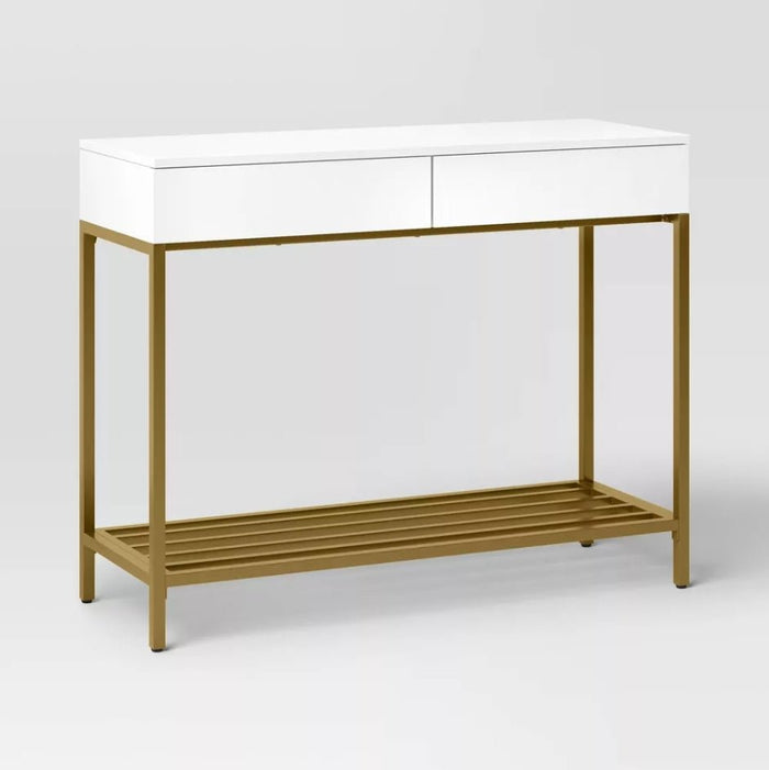 Loring Console Table - White - Wichita Home Outlet