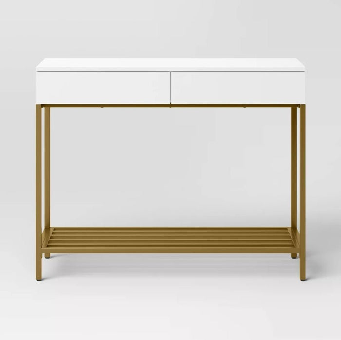 Loring Console Table - White - Wichita Home Outlet