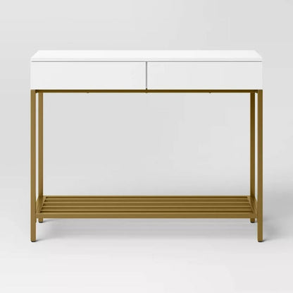 Loring Console Table - White - Wichita Home Outlet
