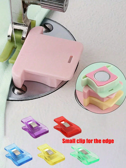 Magnetic Sewing Guide- Non-Slip Fabric Protector, Sewing Machine Accessory, Made Of Strong Magnets And Durable Plastic, With Multi-Function Positioning Device And Scale Ruler, Designed To Prevent Fab