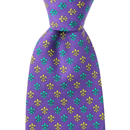 Mardi Gras Fleur de Lis Tie