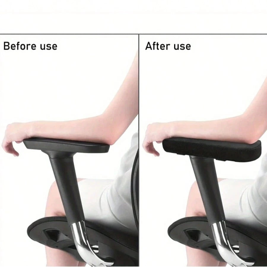 Memory Foam Armrest Pads, Arm Support Cushion For Office Chair, Universally Fits Most Office Chairs School Supplies, Back To School Chair Cushion Seat Cushion Office Supplies Chair Pillow Gaming Chair