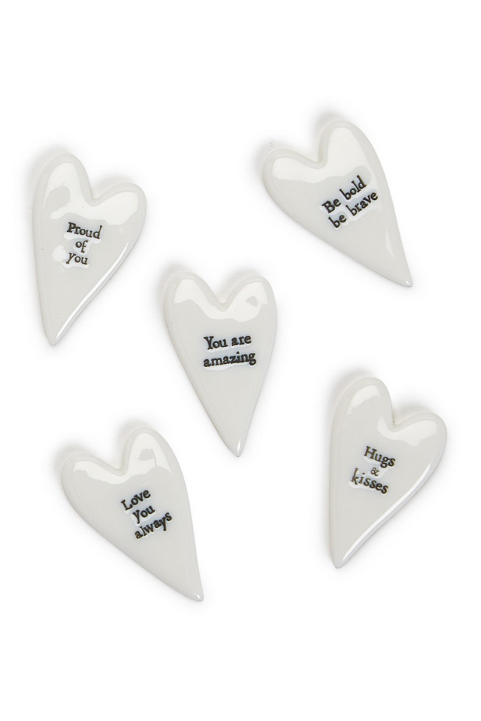 Mini Heart Pebble - Porcelain Keepsake