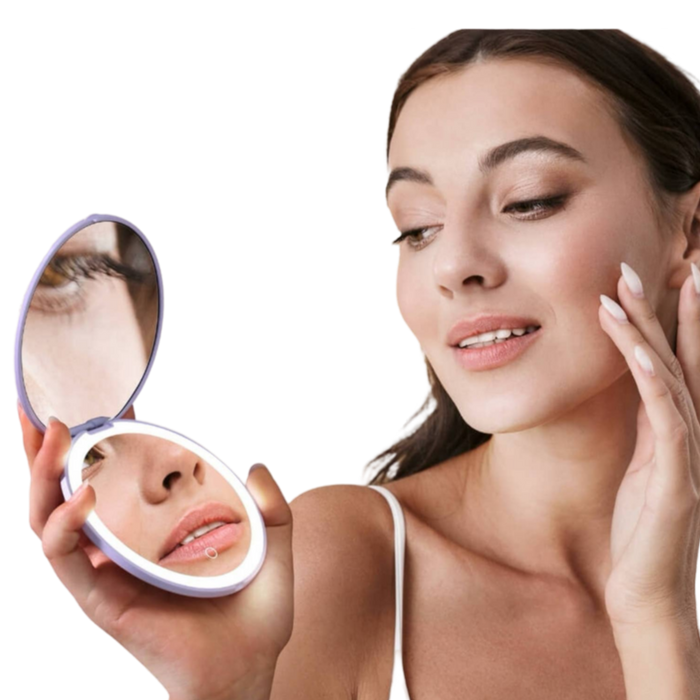 LED Compact Magnifying Mirror
